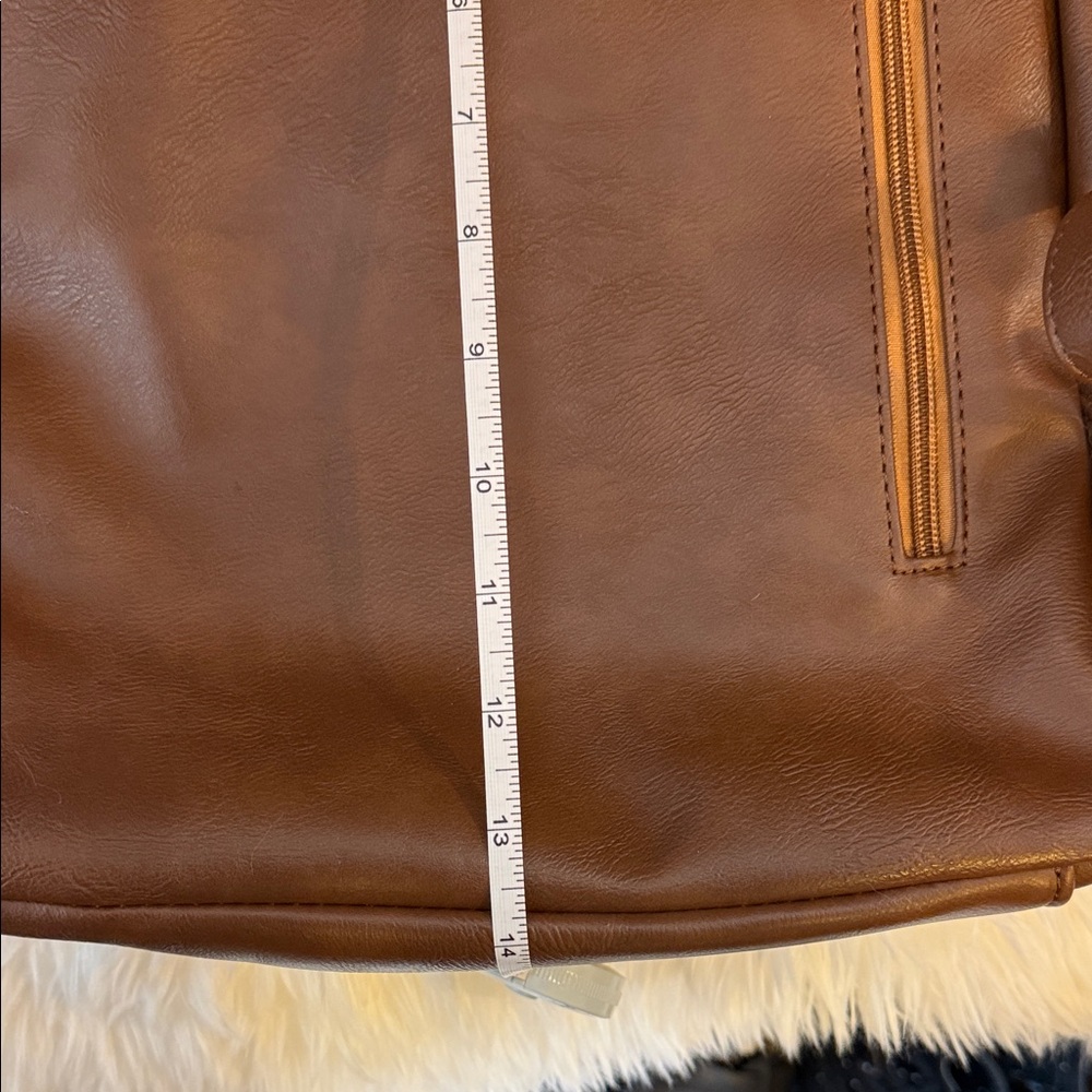 Tan Leather Backpack - Picture 9 of 11